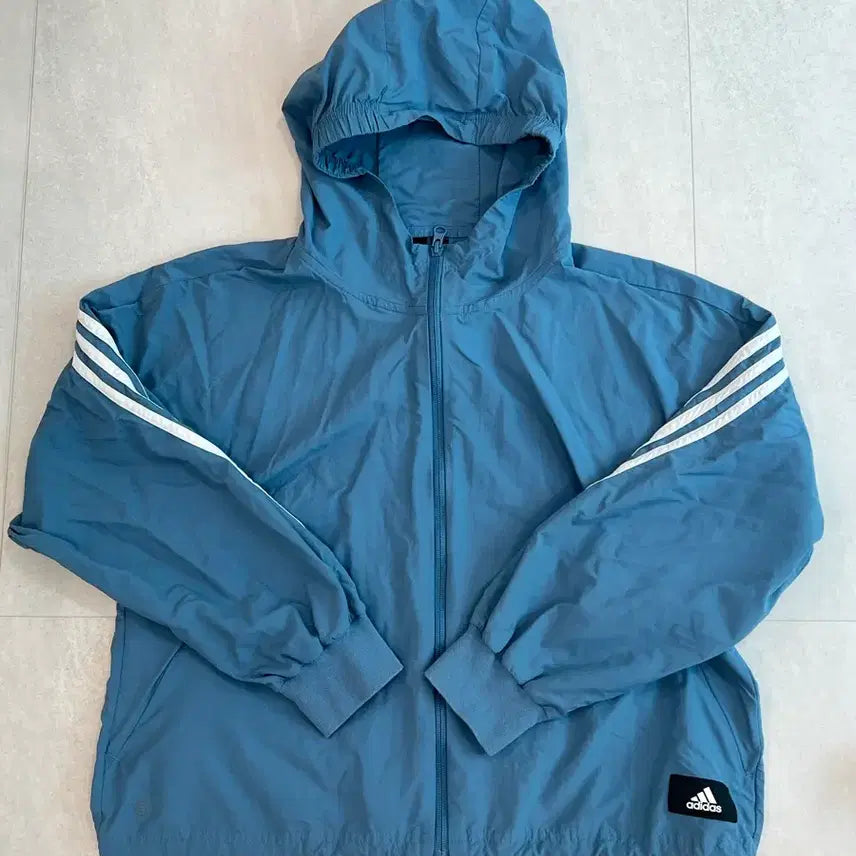 [BUNJANG] Adidas Windbreaker Blue / 아디다스 바람막이 블루