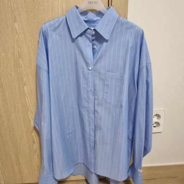 [BUNJANG] ForYouOn Striped Shirt / 포유온 스트라이프 셔츠(시에 포유온)