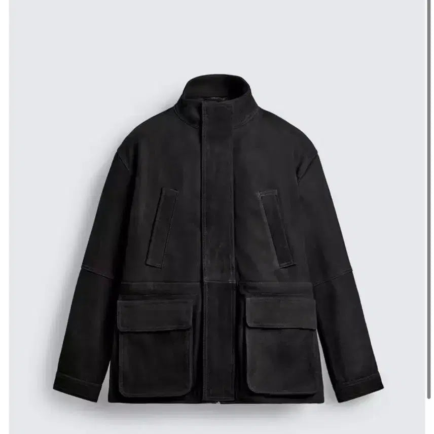 [BUNJANG] Zara Leather Parka Black M / [M]자라 레더 파카