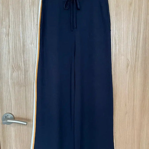 [BUNJANG] C Navy Sideline Knit Pants / 씨 네이비 사이드라인 니트 팬츠
