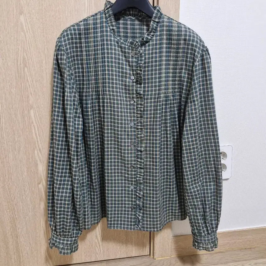 [BUNJANG] Arto Check Blouse / 아르토 체크 블라우스