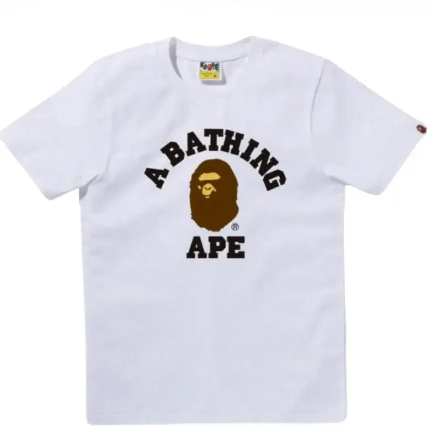 [BUNJANG] BAPE Short Sleeve T-Shirt White Small / 베이프 반팔 S (새상품)