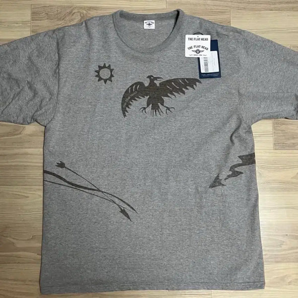 [BUNJANG] The Flat Head Short Sleeve T-Shirt Grey Size 46 / 더 플랫 헤드 반팔 티셔츠 그레이 46사이즈
