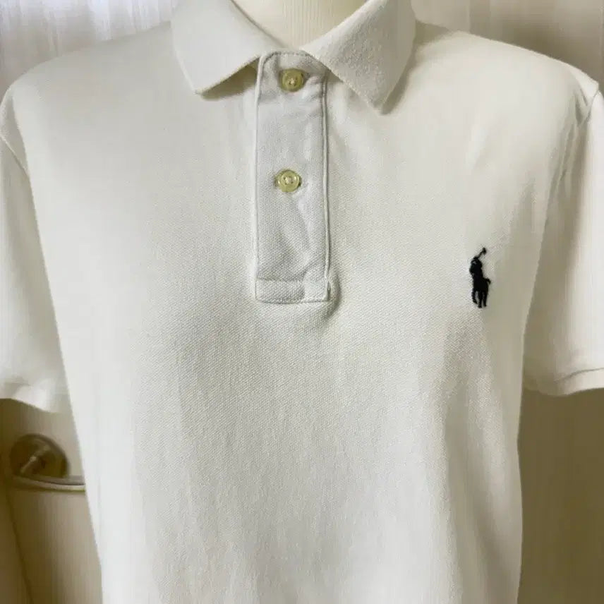 [BUNJANG] Polo Ralph Lauren White Classic Fit T-shirt Size S / 폴로 랄프로렌 화이트 클래식핏 카라티 S