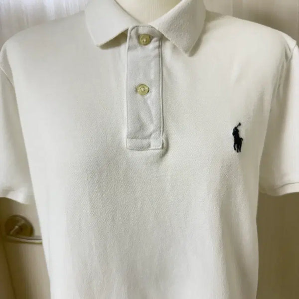 [BUNJANG] Polo Ralph Lauren White Classic Fit T-shirt Size S / 폴로 랄프로렌 화이트 클래식핏 카라티 S