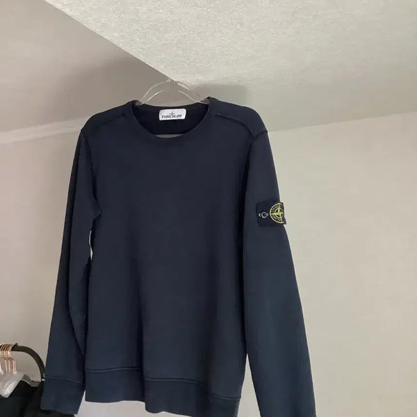 [BUNJANG] Stone Island Crewneck Sweatshirt Navy / {정품} 스톤아일랜드 맨투맨 네이비