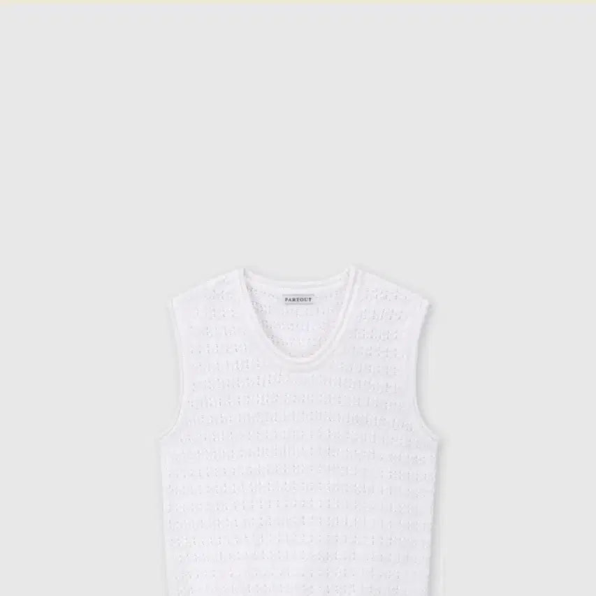 [BUNJANG] ParkToo Knit Vest White / 가격인하)파크투 니트 베스트 화이트 판매합니다