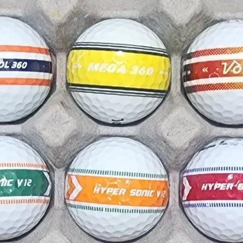 [BUNJANG] Volvik Trackball Grade A Used Golf Balls (10 pcs) / 볼빅 트랙볼 A급 로스트볼 골프공 10알
