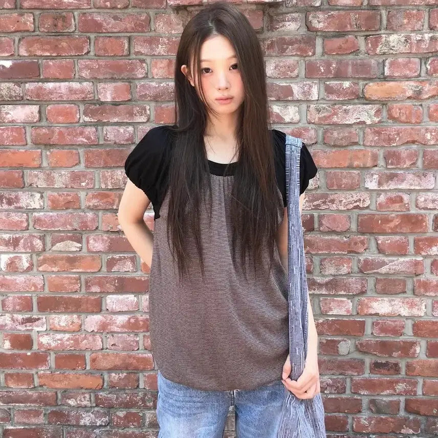 [BUNJANG] Koiseyo Puff Shirring T-Shirt / 코이세이오 퍼프 셔링 티셔츠 (카시코마뗑킴미스치프오호스애즈온스컬프터오도어