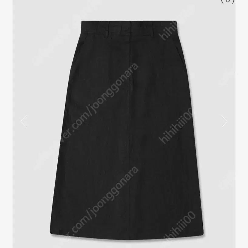 [BUNJANG] URBANIC30 Ando Linen Skirt Black S / 얼바닉30 안도 린넨 스커트 블랙 s