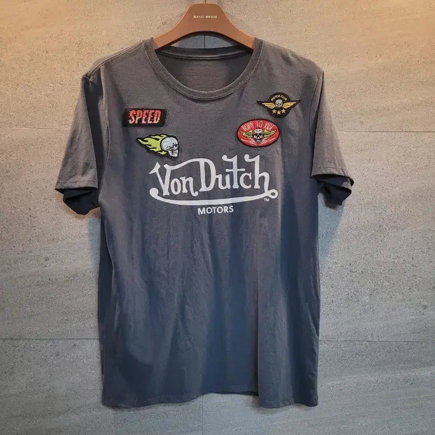 [BUNJANG] Von Dutch Patch T-Shirt / Von Dutch 와펜. 티셔츠.