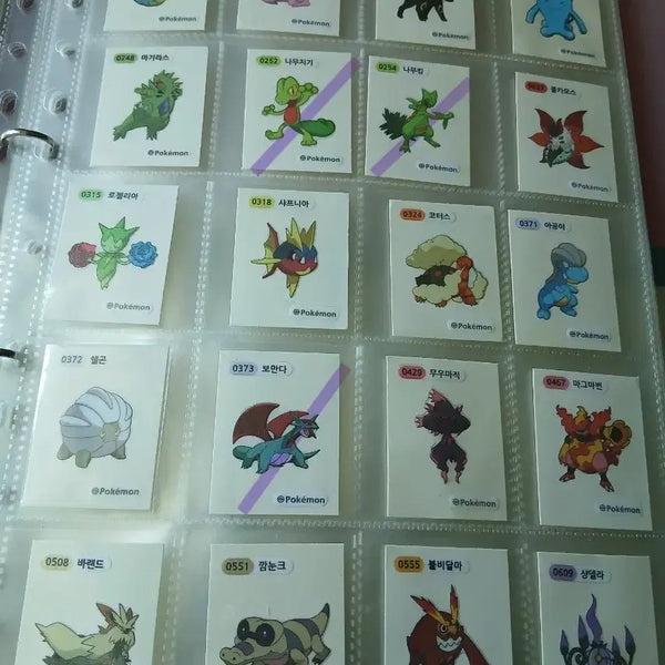 [BUNJANG] Pokemon Tteokbokki Stickers Season 1 / 포켓몬띠부씰 1개 선택 포켓몬 시즌1 띠부띠부씰