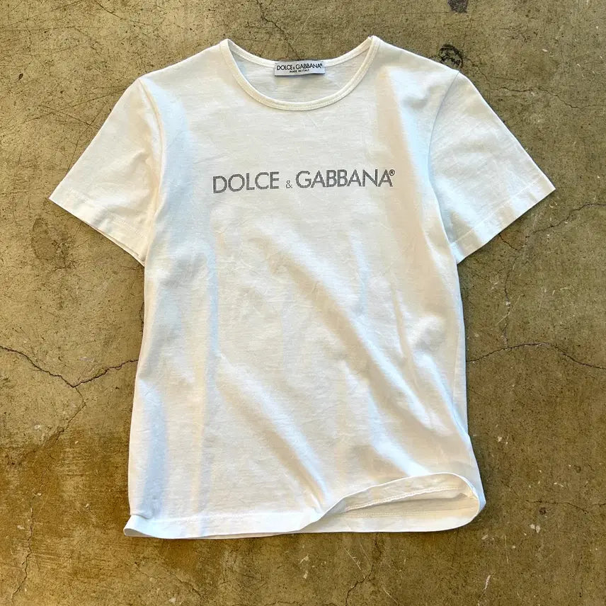 [BUNJANG] Dolce & Gabbana Logo Print T-Shirt / DOLCE&GABBANA 돌체앤가바나 로고 프린팅 티셔츠
