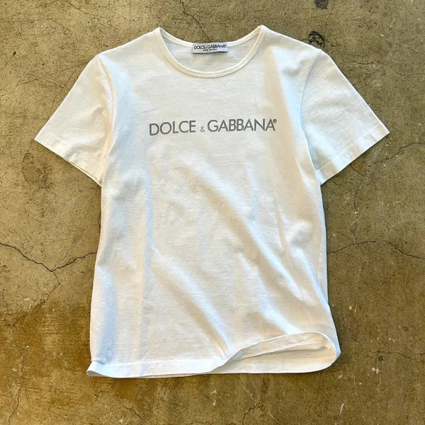 [BUNJANG] Dolce & Gabbana Logo Print T-Shirt / DOLCE&GABBANA 돌체앤가바나 로고 프린팅 티셔츠