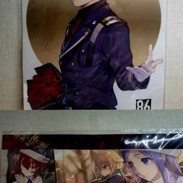 [BUNJANG] 86 Eighty-Six Shinae Nouzen & Spearhead Clear Poster Bundle Set / 86 에이티식스 24년 온라인쿠지 C상 2 일괄