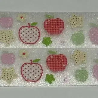 [BUNJANG] Love Crescent Crisp Apple Kiss Cut Sticker Pack / [마테띵] 러브크레센트 아삭아삭 사과 키스컷