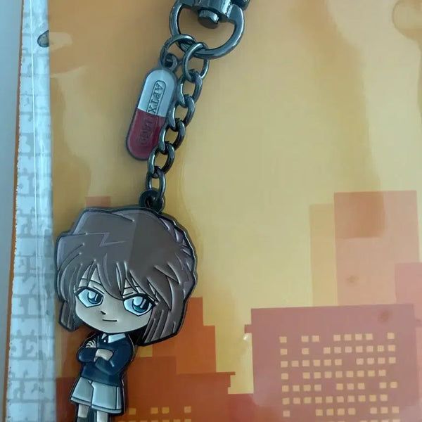 [BUNJANG] Detective Conan Haibara Ai Red Rose Metal Keychain / 명탐정 코난 하이바라 아이 홍장미 메탈키링 CGV