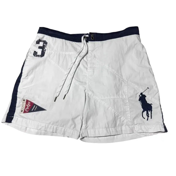 [BUNJANG] Polo Ralph Lauren Big Pony White Swimming Pants / 폴로 랄프로렌 빅포니 화이트 스위밍 팬츠 (No.145)