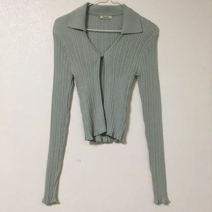 [BUNJANG] AbraMoi Kara Ribbed Cardigan / 아비에무아 카라 골지 가디건 1