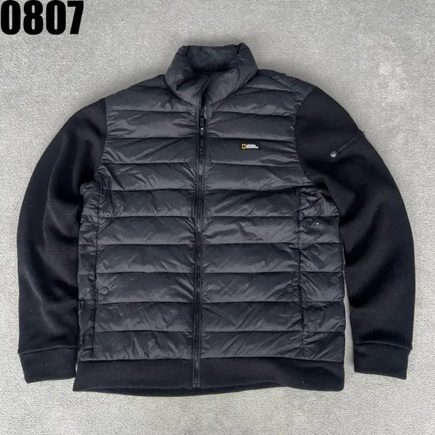 [BUNJANG] National Geographic Mix Jacket Black L / 내셔널지오그래픽 패딩 믹스 자켓 블랙 L