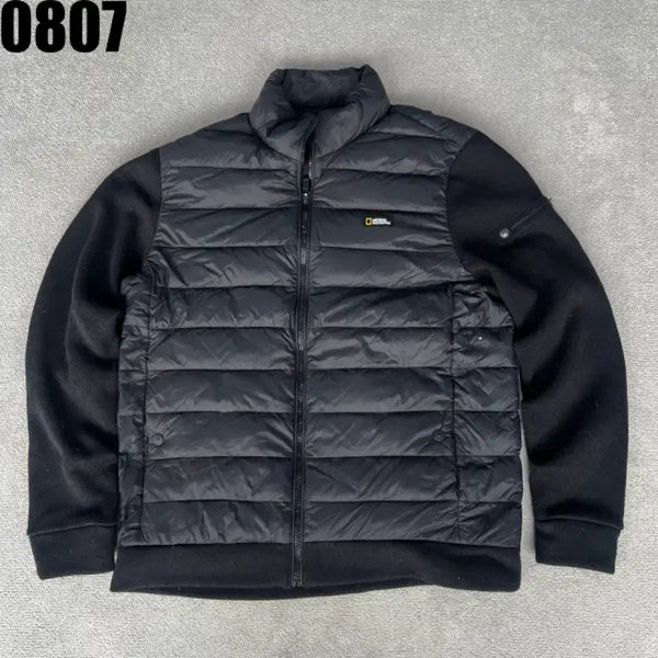 [BUNJANG] National Geographic Mix Jacket Black L / 내셔널지오그래픽 패딩 믹스 자켓 블랙 L
