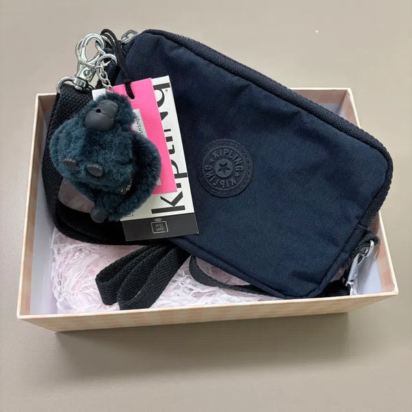 [BUNJANG] Kipling LIMMO Mini Crossbody Bag - Blue (RFID Blocking) - New / [미개봉/새상품] 키플링(Kipling) 림모(LIMMO) 미니 크로스백 - 블루 (RFID 차단)