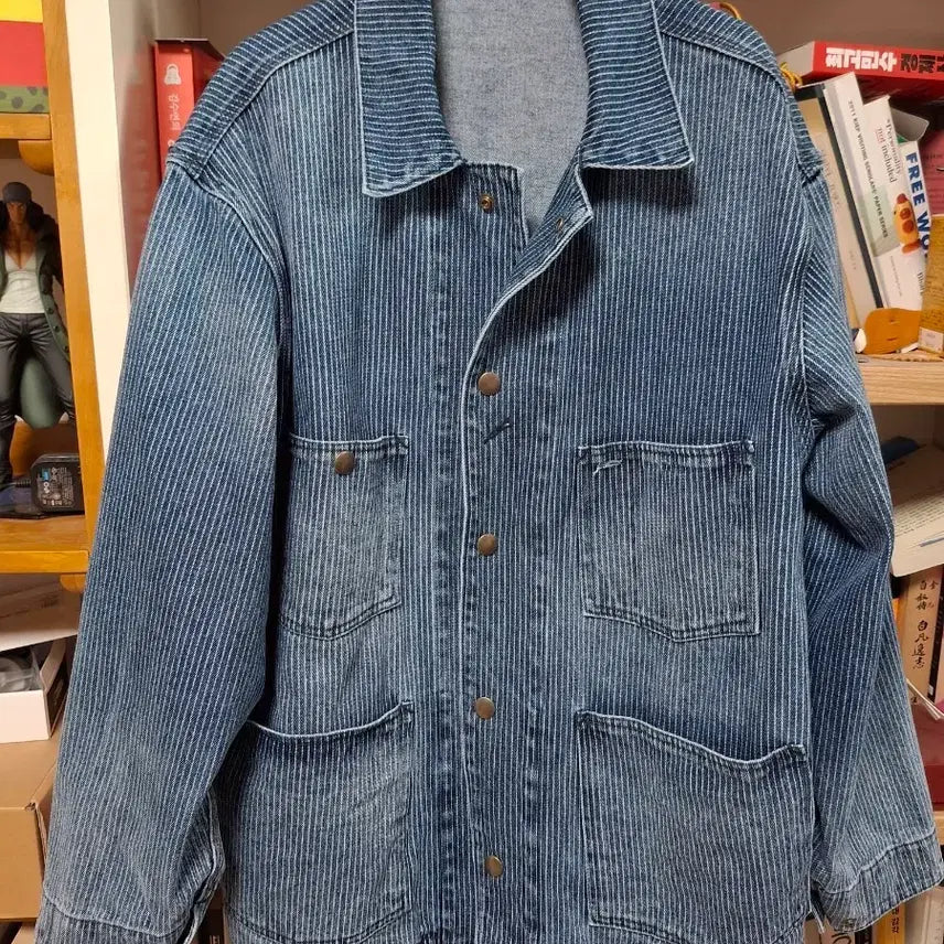 [BUNJANG] Timeless Sportswear Denim Coverall Jacket / [1] 타임리스스포츠웨어 데님 커버올 자켓