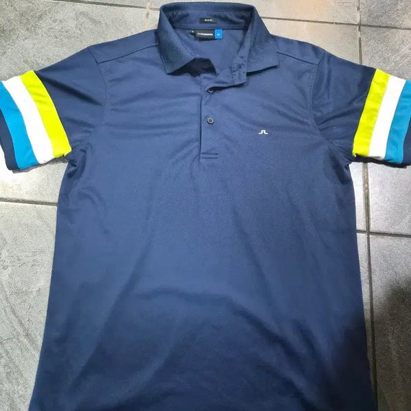 [BUNJANG] J.LINDEBERG Golf Short Sleeve Polo Shirt Navy M / JL J.LINDEBERG 골프 반팔 카라티 네이비m