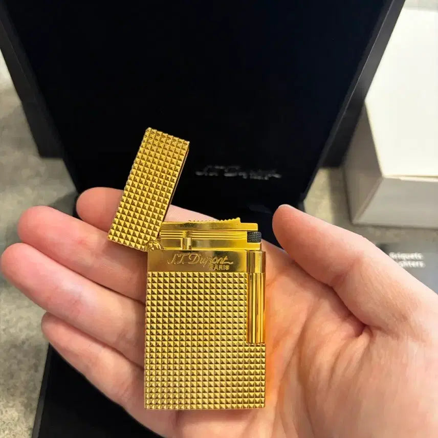 [BUNJANG] S.T. Dupont Line 2 Lighter Gold Plated Brand New / 듀퐁라이터 라인2 금장 새상품