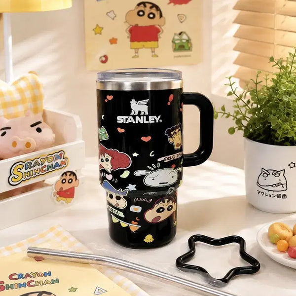 [BUNJANG] Stanley Crayon Shin-chan Mini Tumbler (Black) / (새상품) 스탠리 짱구 미니 텀블러 블랙