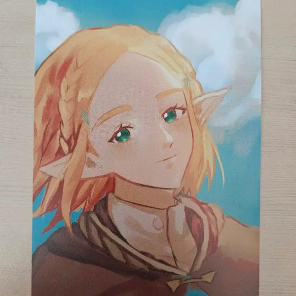 [BUNJANG] Zelda Princess Illustration Postcard (Unofficial Goods) / 젤다의 전설 젤다 공주 일러스트 엽서 (비공식 굿즈)