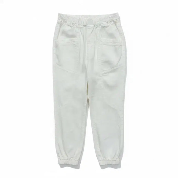 [BUNJANG] Vintage King Women's White Cotton Jogger Pants (Size L) / 여성L/ 새상품 얇은 면 화이트 조거 팬츠 빈티지킹