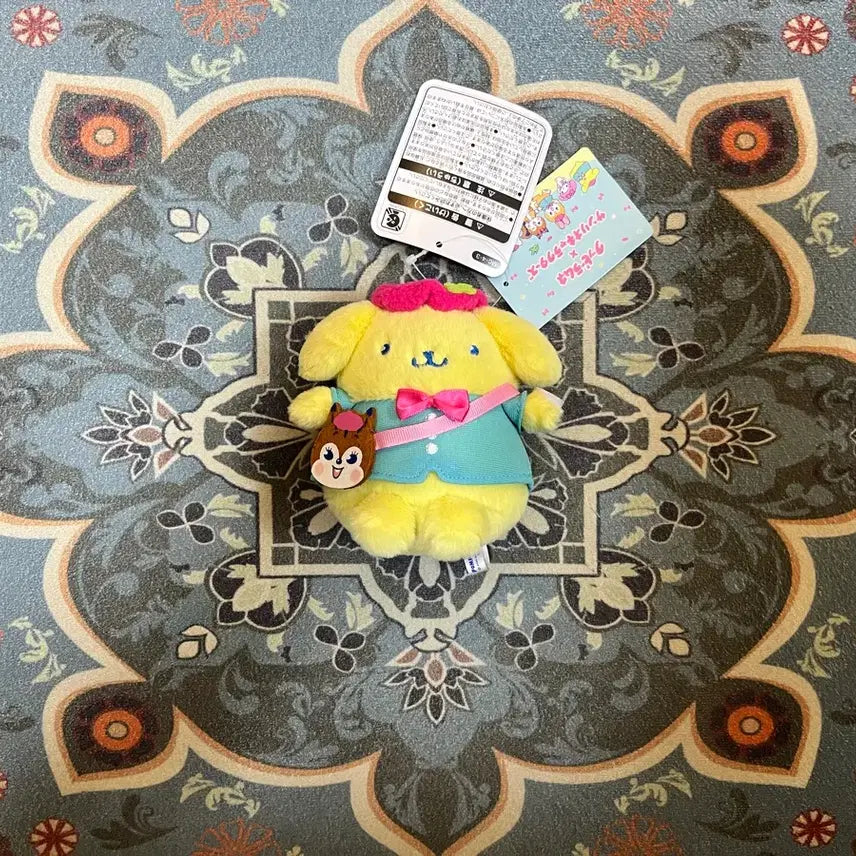 [BUNJANG] Nakajima Pompompurin Plush Keychain Collaboration with Chip 'n Dale / NAKAJIMA_폼폼푸린 인형 키링 새상품