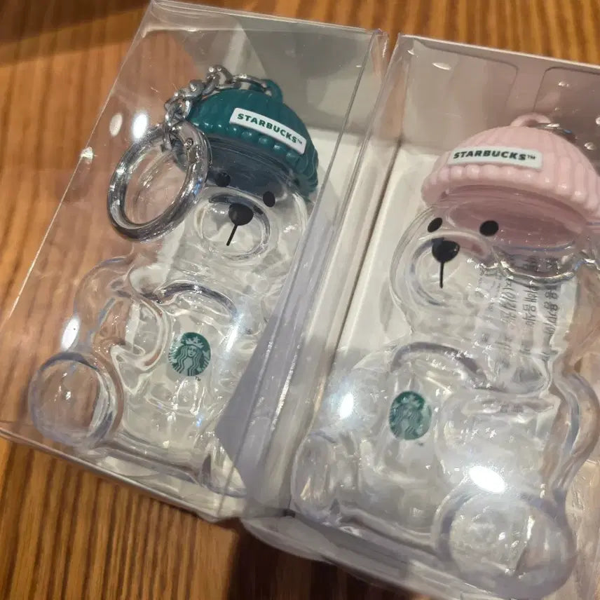 [BUNJANG] Starbucks Bearista Keyring Green Pink Bundle Set / 스타벅스 베어리스타 키링 그린핑크 일괄