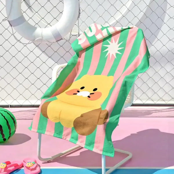 [BUNJANG] Kakao Friends Chunsik Beach Towel Watermelon / 카카오프렌즈 춘식이 비치타월