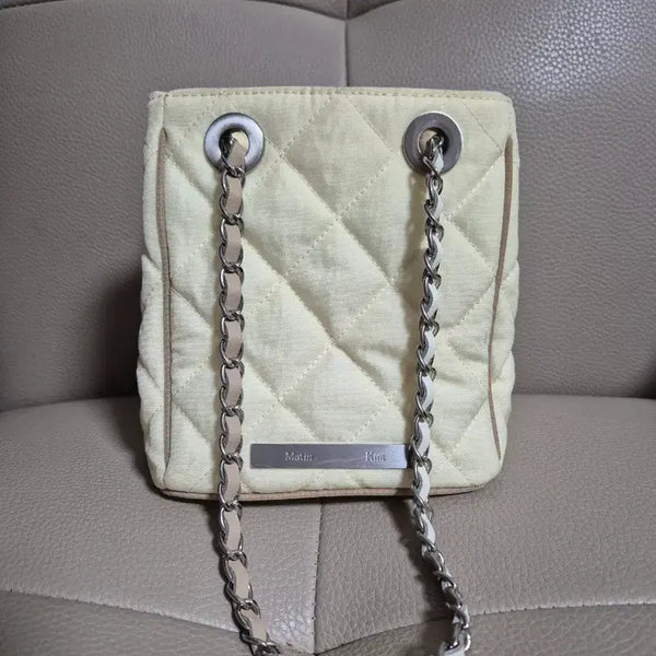 [BUNJANG] Matinkim Mini Quilted Bucket Bag / 마뗑킴 미니 퀼팅 버킷백