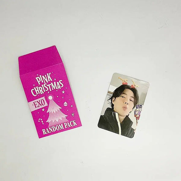 [BUNJANG] EXO SUHO 2024 Pink Christmas Photocard / 엑소 수호 2024 핑크 크리스마스 포토카드 포카1 EXO SUHO 2024 PINK CHRISTMAS PHOTOCARD 1