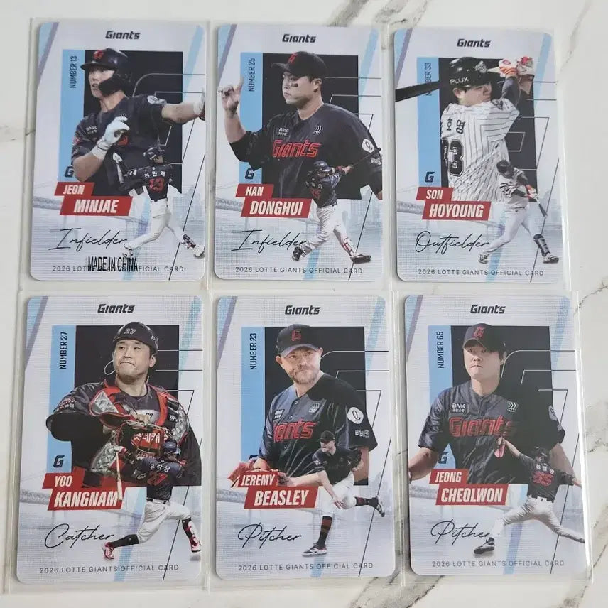 [BUNJANG] Lotte Giants June 2nd Edition Photocard Bundle Set / 롯데자이언츠 6월 2차 포토카드 일괄양도