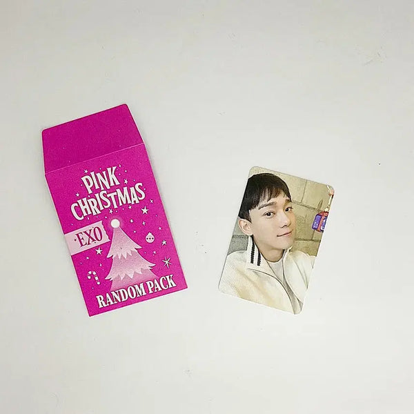 [BUNJANG] EXO Chen 2024 Pink Christmas Photocard / 엑소 첸 2024 핑크 크리스마스 포토카드 포카2 EXO CHEN 2024 PINK CHRISTMAS PHOTOCARD 2
