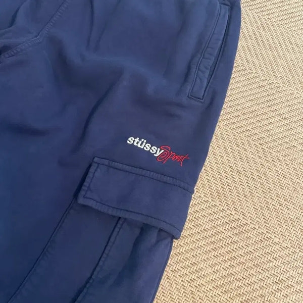 [BUNJANG] Stussy Sport Cargo Fleece Pants Navy / 스투시 스포츠 카고 플리스 팬츠