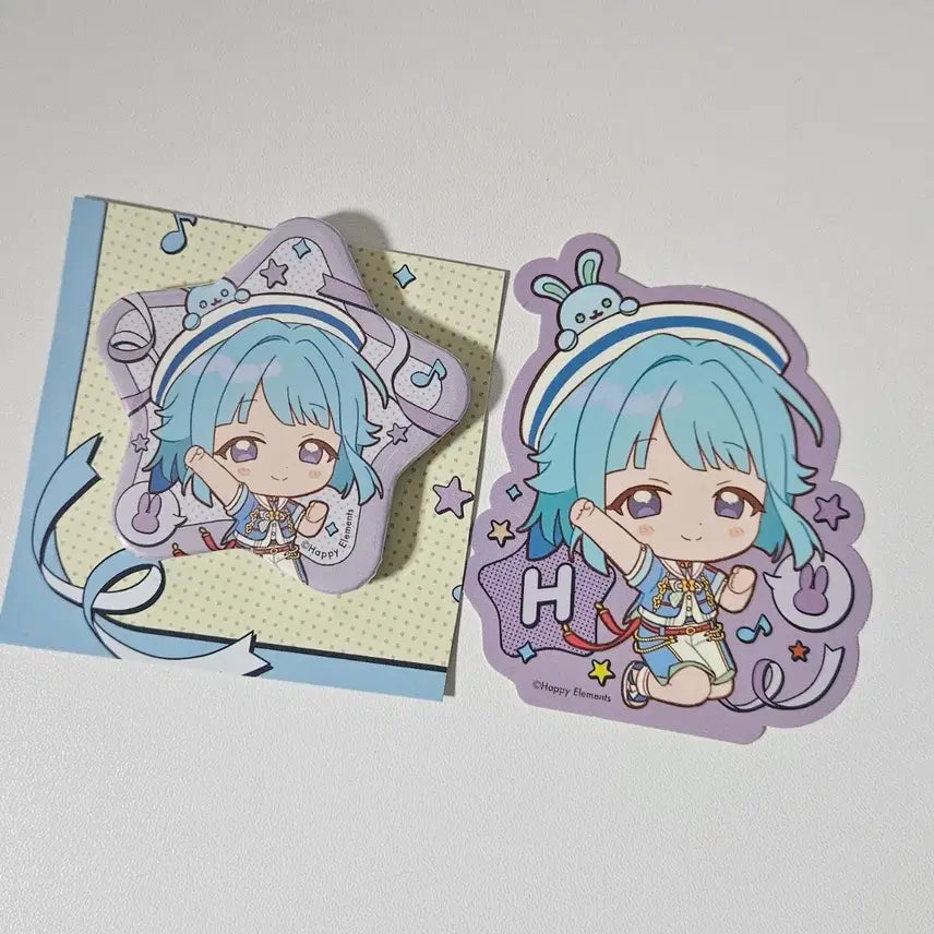 [BUNJANG] Ensemble Stars! Hajime Yuki Festival Can Badge & Sticker Set / 앙스타 하지메 감사제 캔뱃지 뱃지 스티커 세트