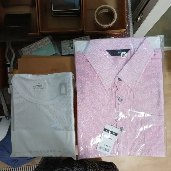 [BUNJANG] Shirt and Short Sleeve T-shirt Set / 반팔 난방 1장, 넌닝 1장, 정품입니다.