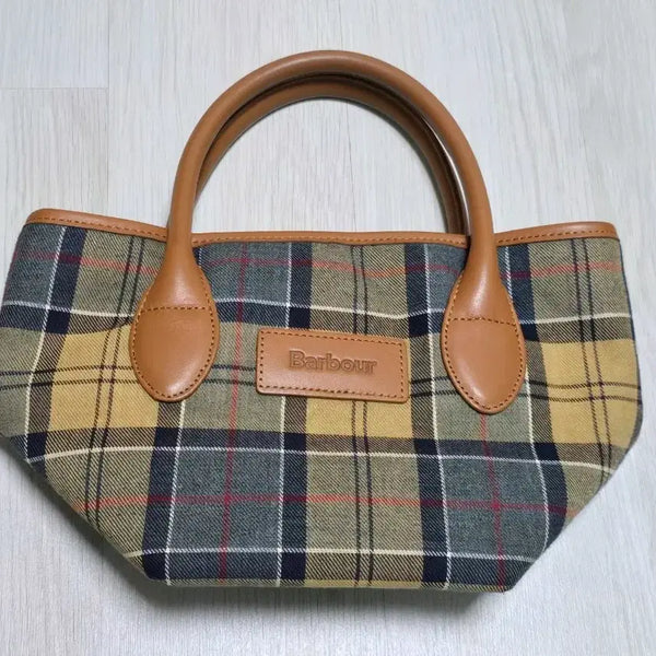 [BUNJANG] Barbour Classic Tartan Small Tote Bag / [바버] 클래식 타탄 스몰 토트백 미니백
