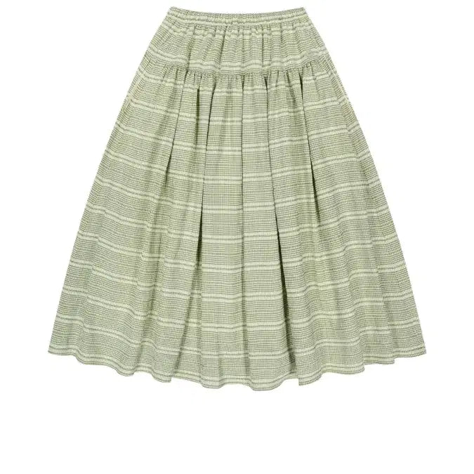 [BUNJANG] KOSEIO Wide Shirring Skirt Light Green / 코이세이오 와이드 셔링 스커트 라이트 그린