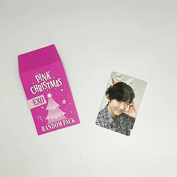 [BUNJANG] EXO CHANYEOL 2024 Pink Christmas Photocard / 엑소 찬열 2024 핑크 크리스마스 포토카드 포카2 EXO CHANYEOL 2024 PINK CHRISTMAS PHOTOCARD 2