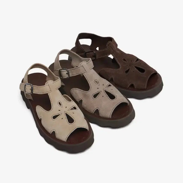 [BUNJANG] Rockfish Chloe Suede Sandals Brown / 락피쉬 클로르 스웨이드 샌들 브라운