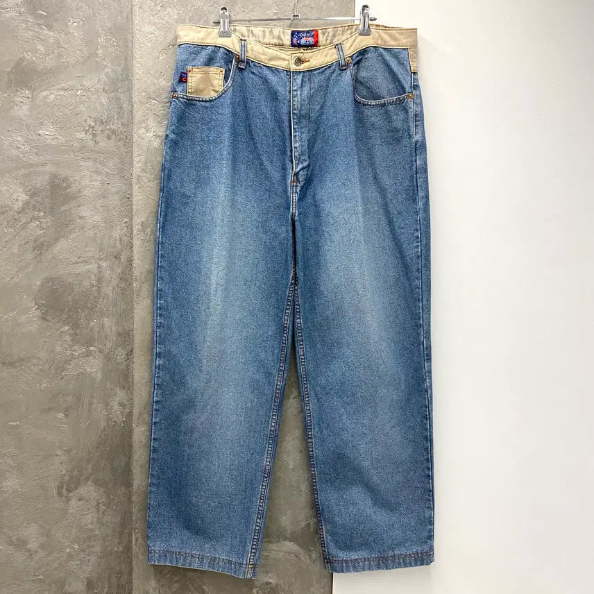 [BUNJANG] 90s-00s Coogi Down Under Blue Baggy Fit Denim Pants / [34-35] 90-00s Coogi 쿠지 다운언더블루 배기핏 데님팬츠