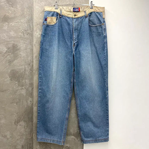 [BUNJANG] 90s-00s Coogi Down Under Blue Baggy Fit Denim Pants / [34-35] 90-00s Coogi 쿠지 다운언더블루 배기핏 데님팬츠