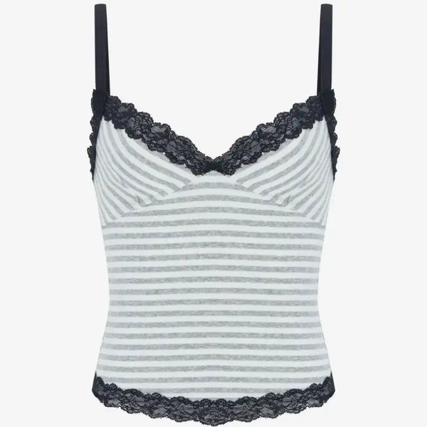 [BUNJANG] Yvonne Stripe Sleeveless Top / 새상품) 플노팔 나시 Yvonne Stripe Sleeveless Top