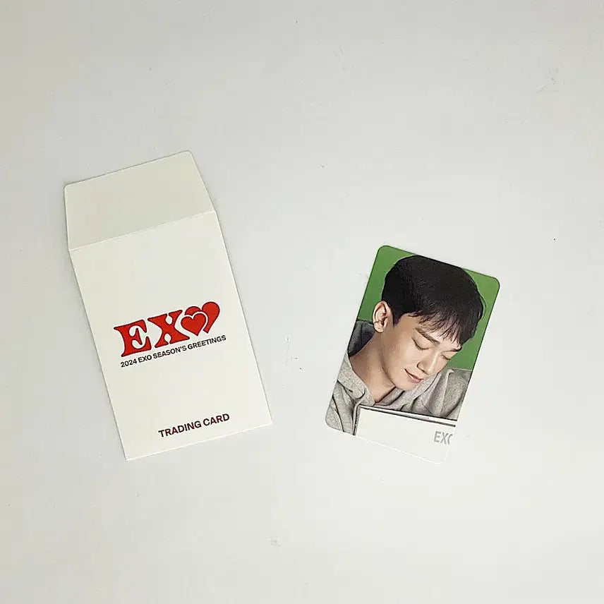 [BUNJANG] EXO Chen 2024 Season's Greetings Trading Photocard A_1 / 엑소 첸 2024 시즌그리팅 트레이딩 카드 포토카드 포카 A_1 EXO CHEN 2024 SEASON'S GREETINGS PHOTOCARD A_1
